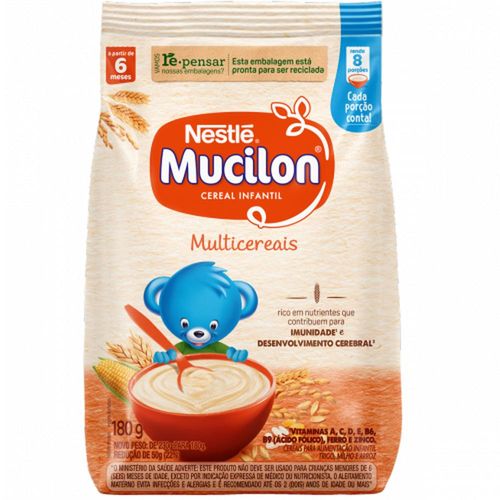 Mucilon Pó Sachê Multicereais 180g