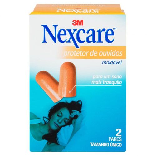 Protetor Auditivo de Espuma Nexcare com 2 Pares
