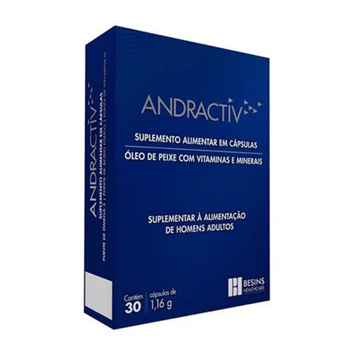 Suplemento Alimentar Andractiv Besins Healthcare com 30 Cápsulas