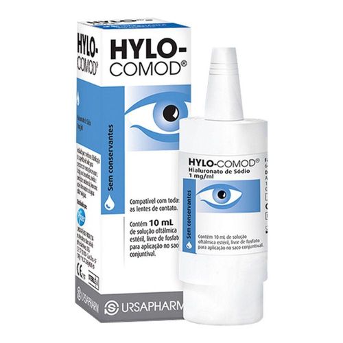 Hylo-Comod 1mg/ml Solução de Uso Oftálmico Frasco Gotejador 10ml