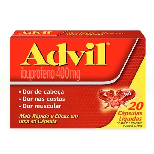 Advil 400mg com 2 Blísteres com 10 Cápsulas