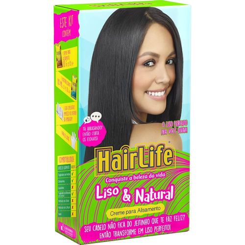 Alisante Creme Hairlife Liso & Natural 80g