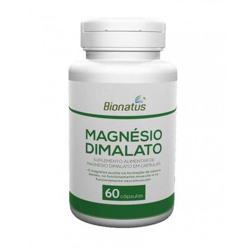 Suplemento Magnesio Dimalato Bionatus Laboratório Botânico com 60 Cápsulas