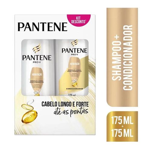 Kit Pantene Hidratação com Shampoo 175ml + Condicionador 175ml