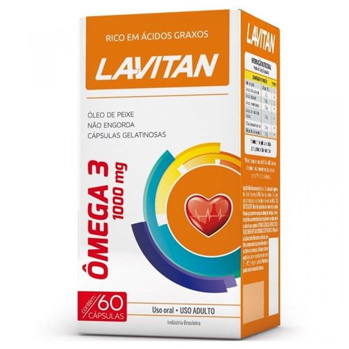 Lavitan Ômega 3 com 60 Cápsulas