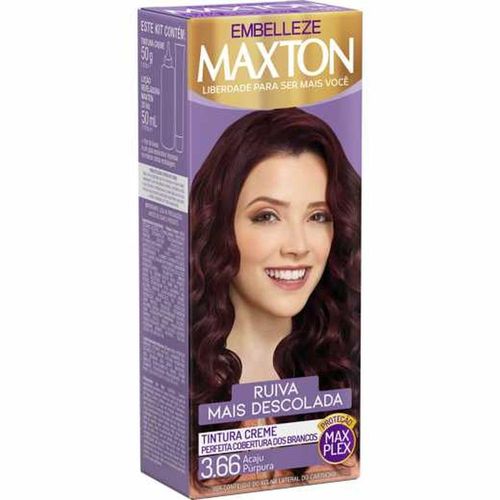 Coloração Maxton Nº 3.66 Acaju Púrpura com 1 Unidade