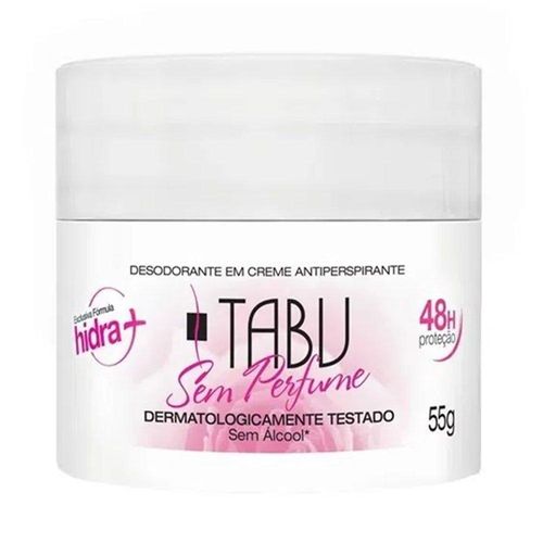 Creme Desodorante Corporal Tabu Neutro 55g