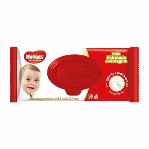Lenços Umedecidos Huggies Supreme Care com 48 Unidades