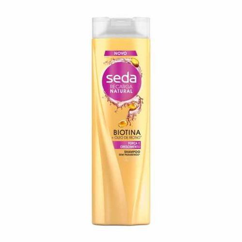 Shampoo Seda Recarga Natural Biotina e Óleo de Rícino 325ml