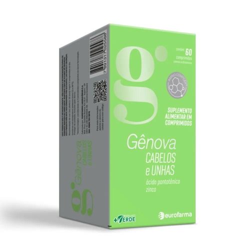 Gênova Cabelos e Unhas com 60 Comprimidos