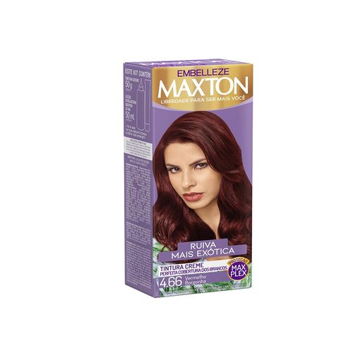 Tintura Maxton Nº 4.66 Vermelho Borgonha com 1 Unidade