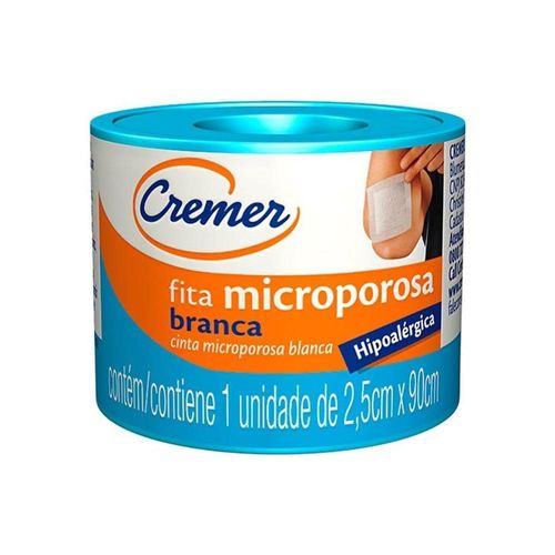 Fita Microporosa Cremer 0.9cm X 2.5m com 1 Rolo