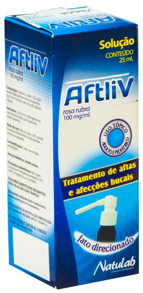 Aftliv 100mg/ml Solução de Uso Bucal Frasco 25ml
