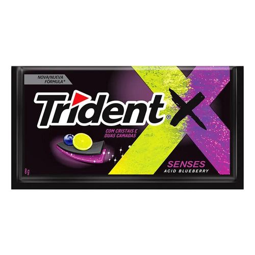 Chiclete Trident Senses Blueberry Citrus 8g
