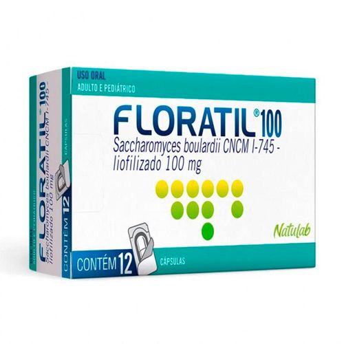 Floratil 100mg com 12 Cápsulas Gelatinosas Duras