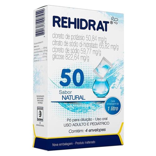 Rehidrat Pó para Solução de Uso Oral com 4 Envelopes com 7,340g