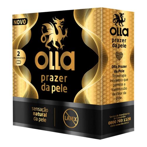 Preservativos Olla Prazer da Pele com 2 Unidades