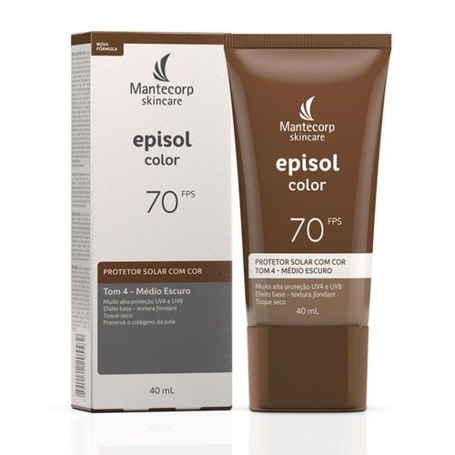 Protetor Solar Color Tom 4 Médio Escuro FPS 70 Episol 40ml