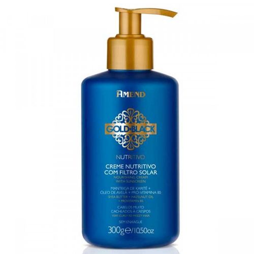 Creme para Pentear Amend Gold Black Nutritivo 300g