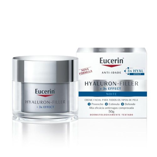 Creme Facial Anti-Idade Eucerin Hyaluron-Filler Noite 50g