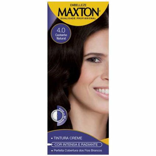 Kit Tintura Maxton Nº 4.0 Castanho Natural com 1 Unidade