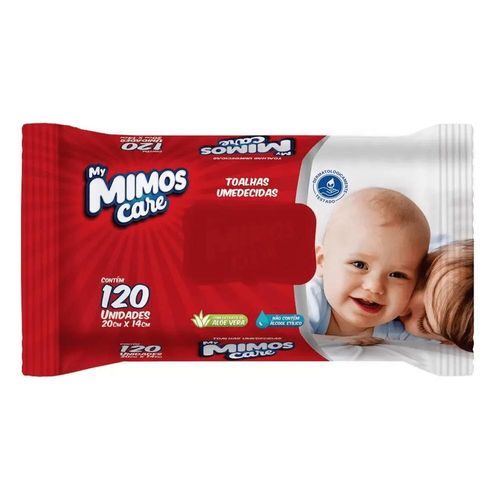Lenços Umedecidos My Mimos Care com 120 Unidades