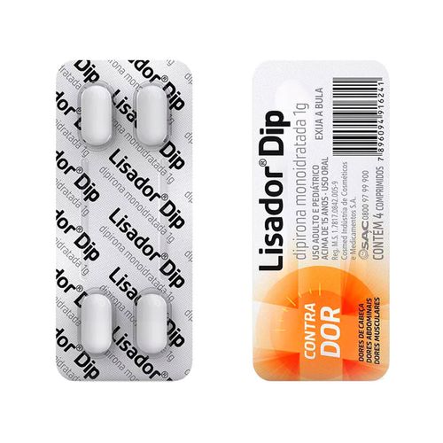 Lisador Dip 1g com 4 Comprimidos