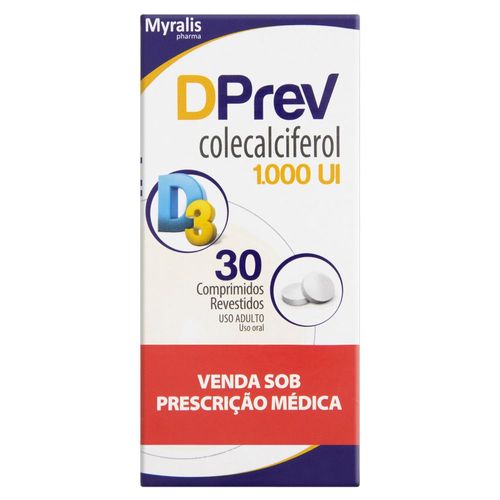 Dprev 1.000UI com 30 Comprimidos Revestidos