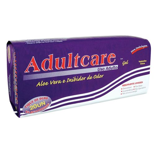 Absorvente Adultcare Geriátrico com Gel com 20 Unidades
