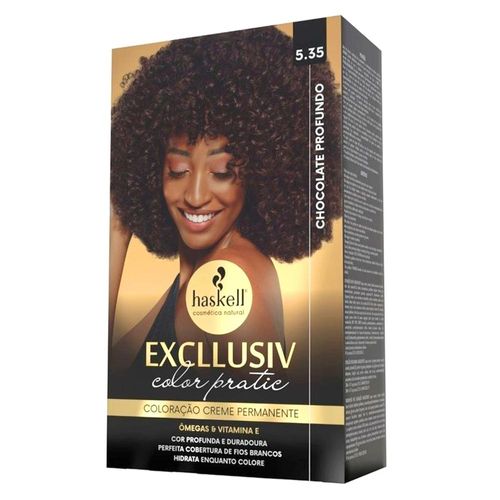 Kit Coloração Creme Excllusiv Color Pratic Cor Nº 5.35 Chocolate Profundo Haskell com 1 Unidade