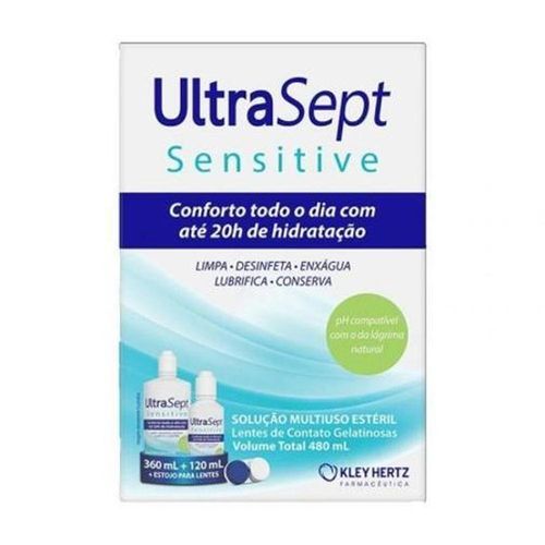 Kit Ultrasept Solução Sensitive com 360ml + 120ml