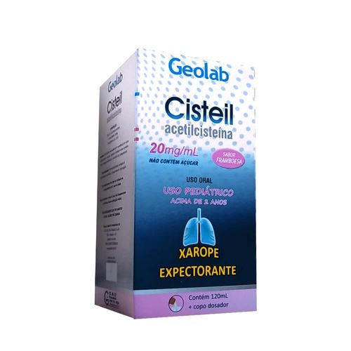 Cisteil 20mg/ml com Copo Medidor Xarope Pediátrico Frasco 120ml