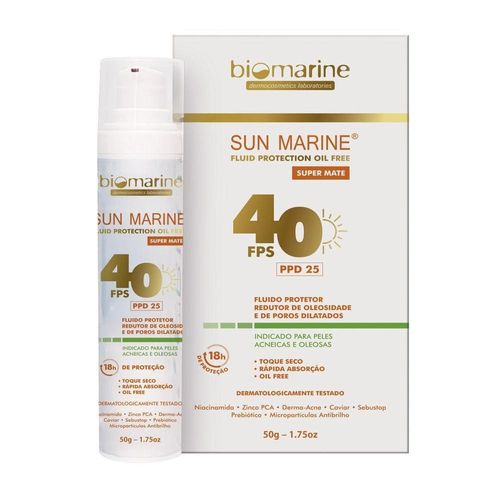 Sun Marine Loção FPS 40 Toque Seco 100ml