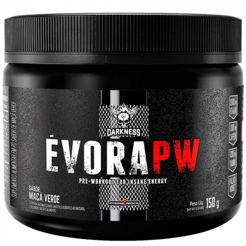 Pré-Treino Évora PW Darkness Sabor Maçã Verde IntegralMédica 150g