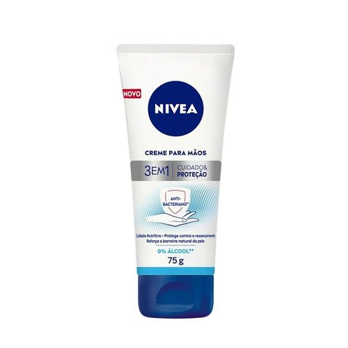 Creme para Mãos 3 em 1 Ação Antibacteriano Nivea 75g