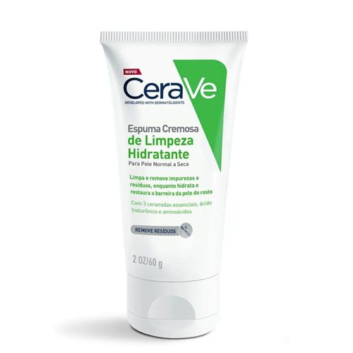 Espuma Cremosa de Limpeza Hidratante Cerave Sem Perfume 60g