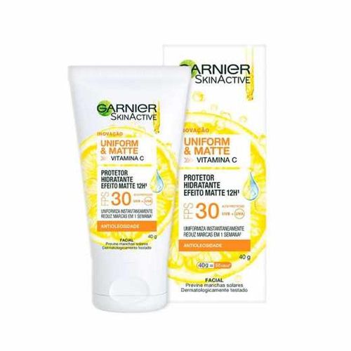 Hidratante Facial Garnier Uniforme Efeito Matte 40g