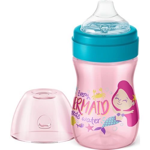 Copo Evolution Silicone Rosa Bebedor Lillo 240ml