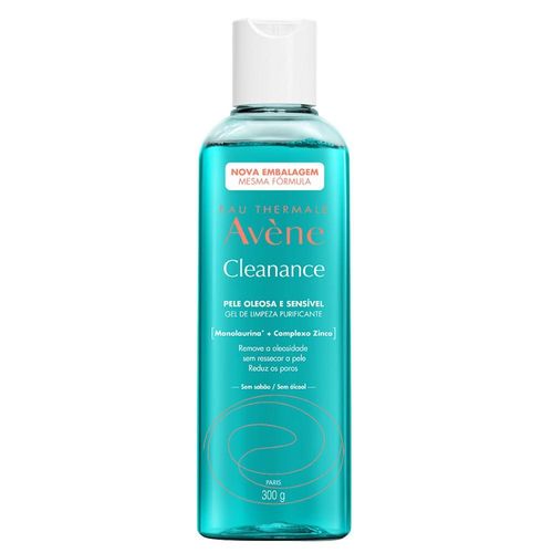Gel de Limpeza Facial Avène Cleanance Pele Oleosa e Sensível 300g