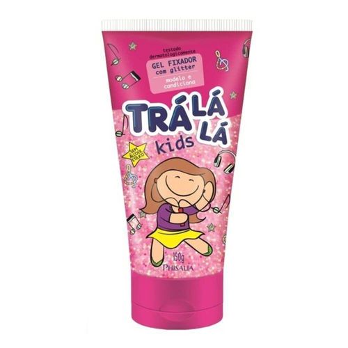 Gel Capilar Fixador com Glitter Trá Lá Lá Kids 150g