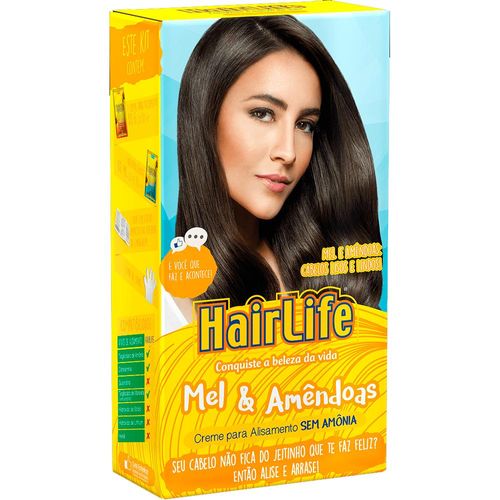 Alisante Capilar Hair Life Mel e Amêndoas 160g