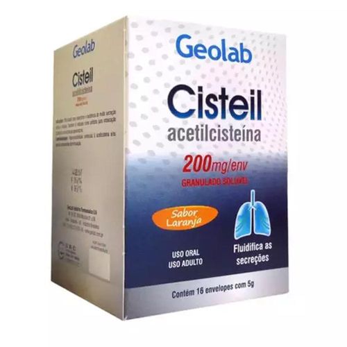Cisteil 200mg/g Granulado para Solução de Uso Oral com 16 Envelopes com 5g