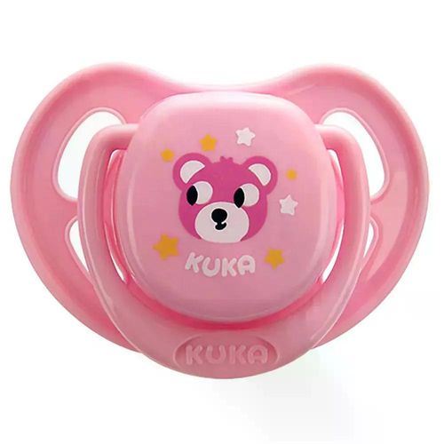 Chupeta Kuka Smart Rosa N.1 Redondo com 1 Unidade