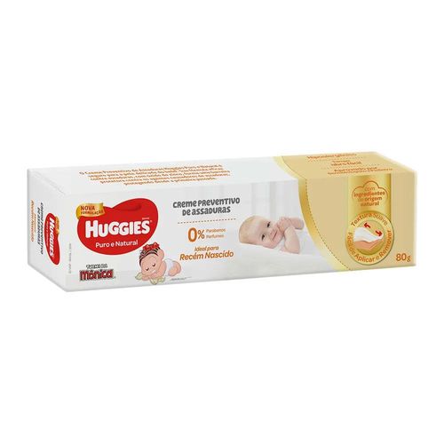 Creme de Assaduras Huggies Puro e Natural 80g