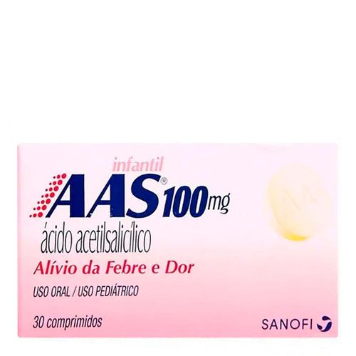 AAS Infantil 100mg com 30 Comprimidos