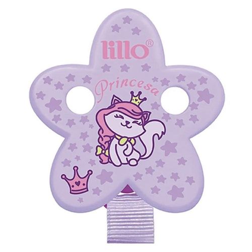 Prendedor de Chupeta Magia Rosa Princesa Lillo com 1 Unidade