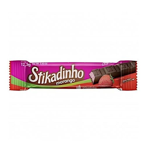 Stick de Chocolate Stikadinho Morango 12.3g