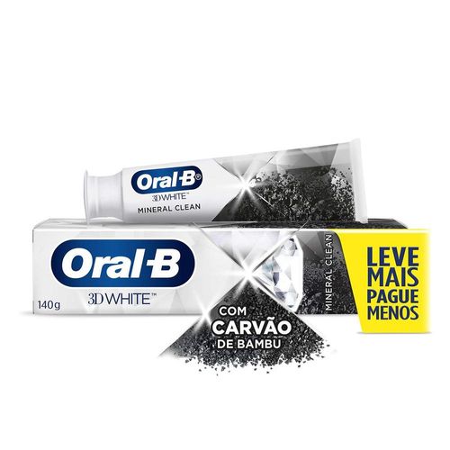 Creme Dental Mineral Clean com Carvão Oral-B 140g