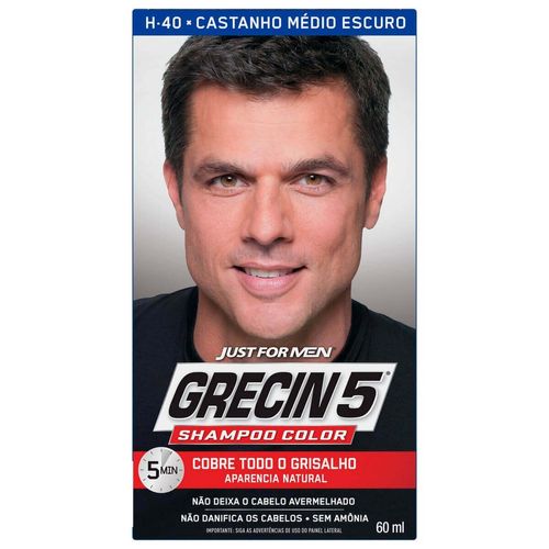 Tonalizante Grecin 5 Castanho Médio Escuro com 1 Unidade