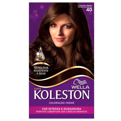 Tintura Permanente Koleston Nº 40 Castanho Médio com 1 Unidade